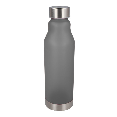 Matowa butelka R-PET 600ml Ecru / czarny LT98824-N5402 (1)