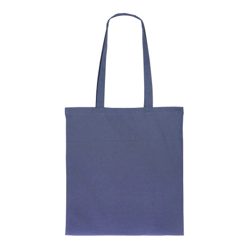Torba z bawełny organicznej długa 140g/m² 38x42 cm Ciemnoniebieski LT95377-N0010 (1)