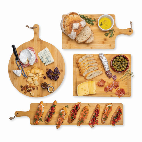 Bambusowa deska Ukiyo do krojenia, serwowania, duża Brązowy P261.019 (3)