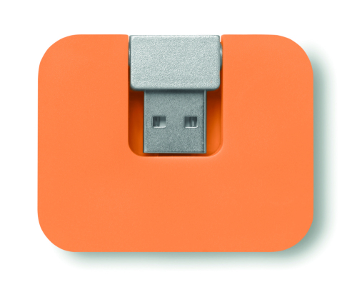 Hub USB 4 porty pomarańczowy MO8930-10 (2)