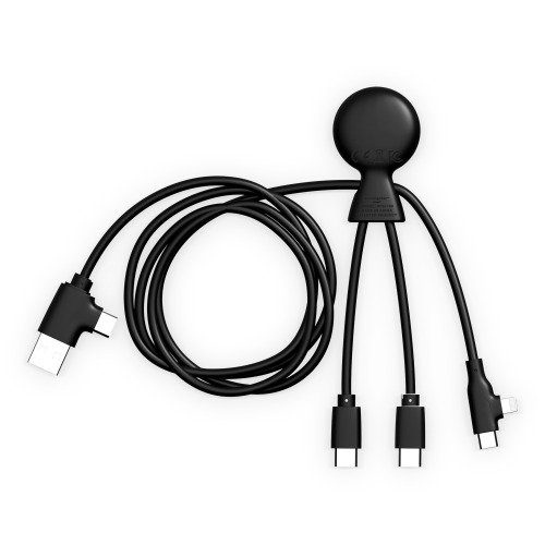 Xoopar Mr. Bio Long Multi Cable USB-C 1 metr  Czarny LT41032-N0002 (2)