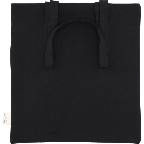 Torba bawełniana z długimi uszami 180g/m2 z materiałów z recyklingu GLEN Czarny 6469803 (2)