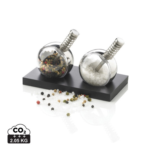 Zestaw do soli i pieprzu Planet Czarny P262.340 