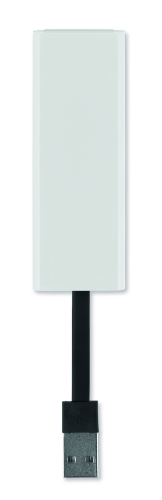 Hub USB / uchwyt na telefon biały MO8937-06 (2)