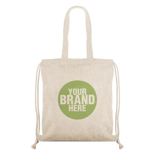 Plecak z recyklingowej bawełny 140 g / RecyPack Ciemnoszary IP31117596 (3)