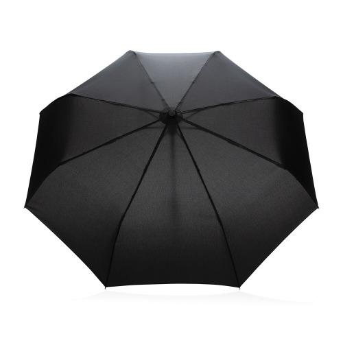 Bambusowy parasol automatyczny 21" AWARE™ RPET Czarny P850.611 (1)