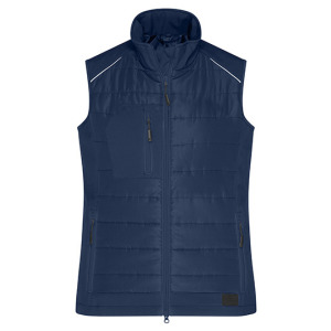 Kamizelka Damska Hybrydowa Ocieplana Slim - Navy & Navy