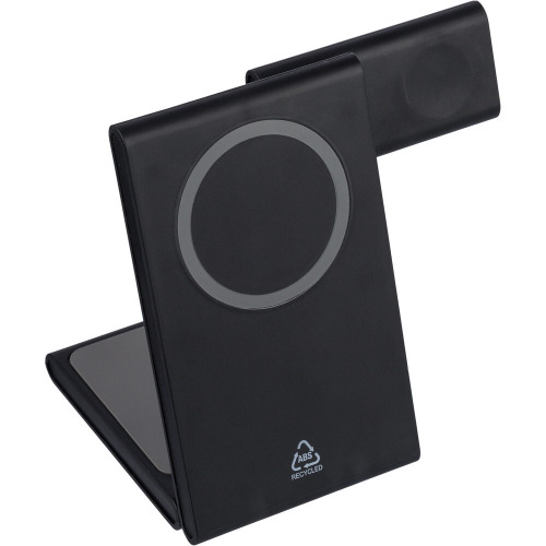 Magnetyczna ładowarka bezprzewodowa 3 w 1, 15W Czarny VB139-03 