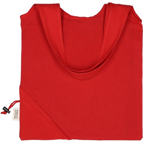 Torba bawełniana z recyklingu 118 g/m2 MODENA Czerwony 526205 (2)