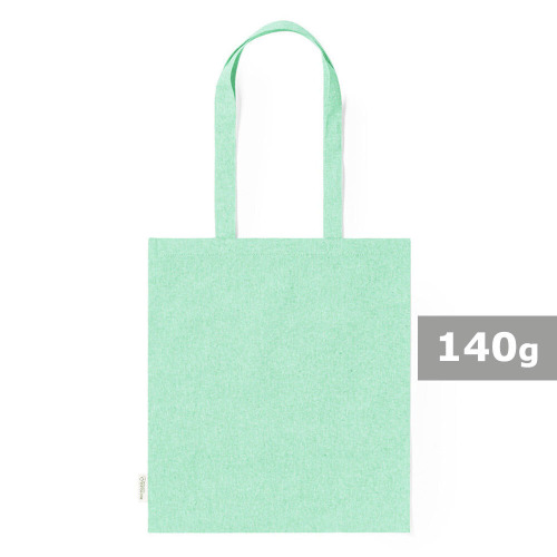 Torba z bawełny z recyklingu na zakupy Jasnozielony V8270-10 