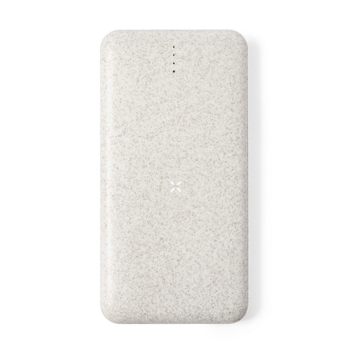 Bezprzewodowy power bank 8000 mAh ze słomy pszenicznej, ładowarka bezprzewodowa 10W Neutralny V1119-00 (1)