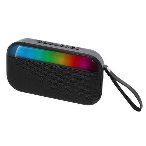 Głośnik bezprzewodowy 5W z RABS, lampka LED Czarny VA611-03 