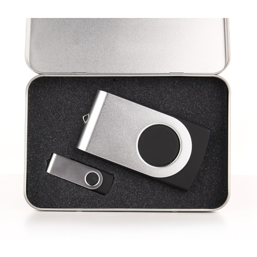 Zestaw upominkowy pendrive 4GB i Power Bank 4000mAh Szary EG S2207 (2)