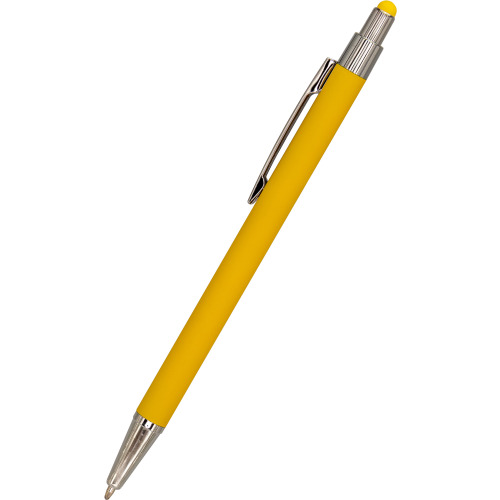 Długopis metalowy touch pen soft touch PAULA żółty 1096408 (9)