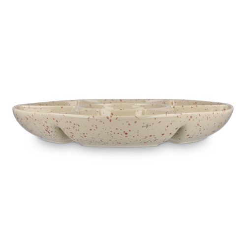 Sagaform Ditte Ceramiczny okrągły talerz do serwowania 26 cm Beżowy LT52258-N0055 (2)