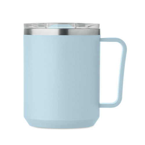 Kubek z 2 ściankami 400 ml Baby Blue MO2900-66 (2)