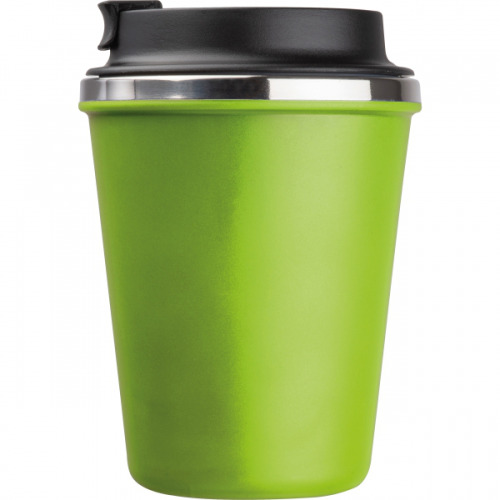 Kubek termiczny 350 ml z powłoką z recyklingu METODY Jasnozielony 8496229 (4)