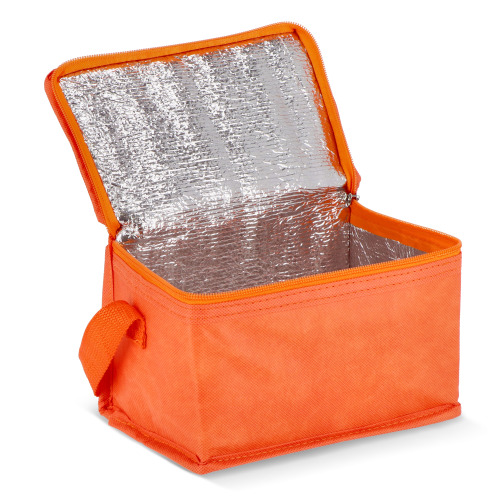 R-PET 6 Torba chłodząca na puszki z włókniny 20 x 13 x 12,5 cm 75g/m² Pomarańczowy LT95390-N0026 (4)