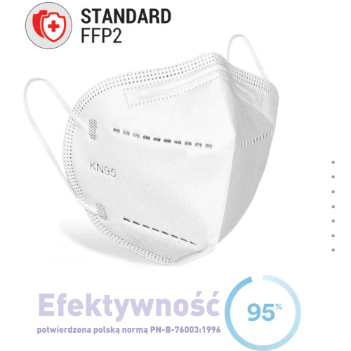 Zestaw maseczek ochronnych FFP2 Biały SG999106 (4)