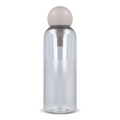 Sagaform Ture butelka na wodę 600 ml Transparentny / Taupe LT52056-N0458 (4)