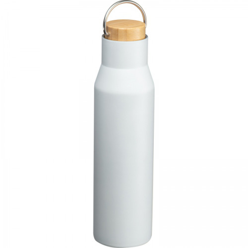 Butelka termiczna stalowa 550 ml ze stali z recyklingu MIRELLA Biały 8389306 