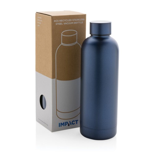 Butelka termiczna 500 ml, stal nierdzewna z recyklingu niebieski P435.705 (10)