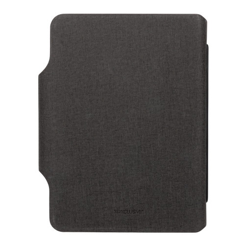 Teczka konferencyjna, notatnik A5, ładowarka bezprzewodowa, power bank 8000 mAh Czarny P774.312 (13)