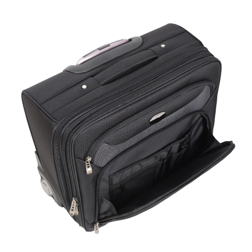 Walizka, torba podróżna na kółkach, torba na laptopa czarny V8995-03 (1)