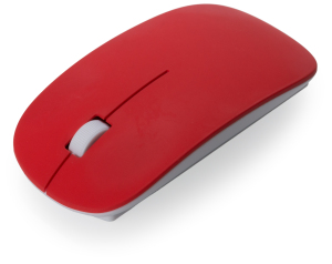 Bezprzewodowa mysz komputerowa czerwony