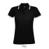 PASADENA damskie polo 200g Negro/Blanco S00578-BC-XXL  thumbnail