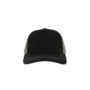 Czapka Trucker 5-panelowa Bawełniana z Siateczka - Black & Grey