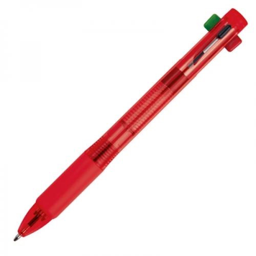 Długopis plastikowy 4w1 NEAPEL czerwony 078905 