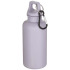 Oregon butelka na wodę o pojemności 400 ml z w jednolitym kolorze z karabińczykiem, wykonana z tworzyw sztucznych pochodzących z recyklingu z certyfikatem RCS  Liliowy 10086335  thumbnail