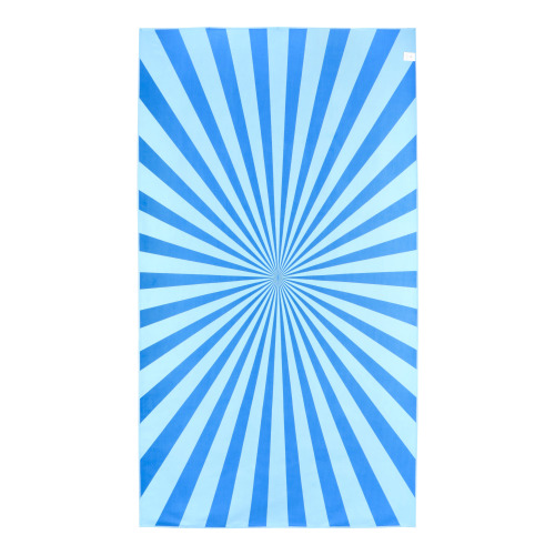 Szybkoschnący ręcznik plażowy R-PET 100×180 cm, sublimacja Niebieski LT97215-N0011 (1)
