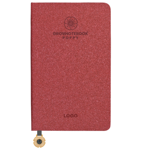 Notatnik Grow z zawieszką Poppy NC0924grpendP 