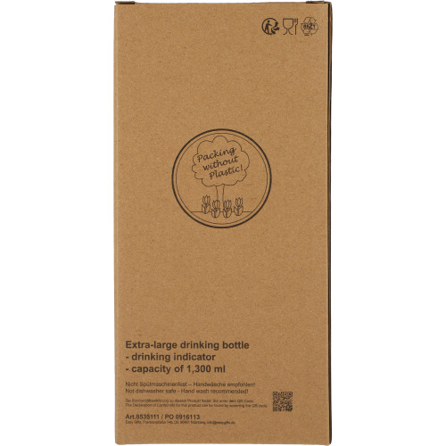 Butelka z tritanu soft touch GAINESVILLE 1300 ml Czarny 535103 (8)
