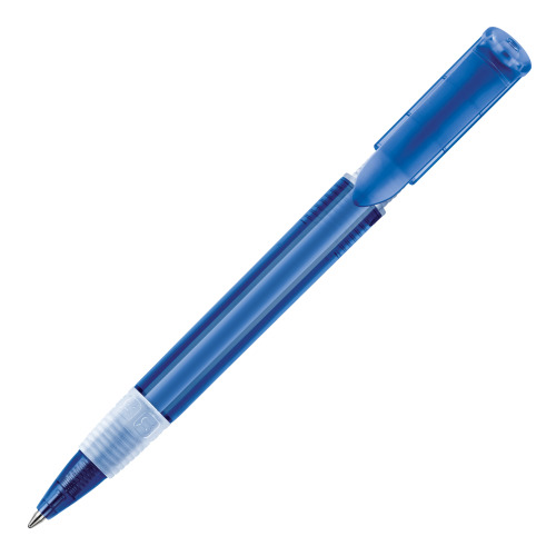 Długopis S40 Grip przejrzysty Transparentny / ciemnoniebieski LT87527-N0410 