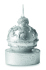 Szklany świecznik tea light srebrny CX1428-14 (3) thumbnail