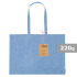 Torba z bawełny z recyklingu na zakupy Niebieski V2130-11  thumbnail