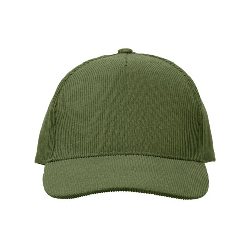 Sztruksowa czapka z daszkiem Zieleń Wojskowa MO2879-49 (1)