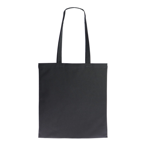 Torba z bawełny organicznej długa 140g/m² 38x42 cm Czarny LT95377-N0002 (1)