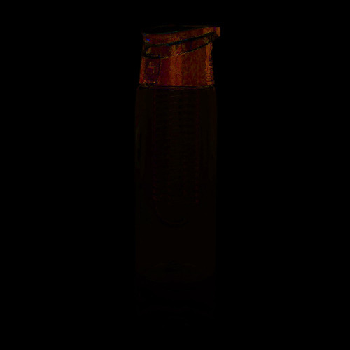 Bidon, butelka sportowa 700 ml z pojemnikiem na lód lub owoce czarny V9891-03 
