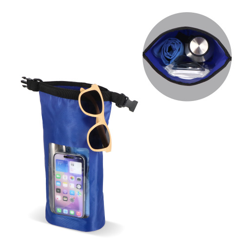 Wodoszczelna torba Ripstop 2L na telefon komórkowy – IPX6 Ciemnoniebieski LT95359-N0010 (7)