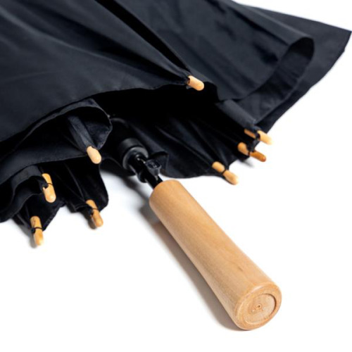 Parasolka z drewnianym uchwytem / Newport Granatowy IP35039265 (5)