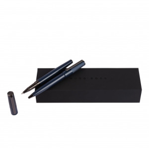 Zestaw upominkowy HUGO BOSS długopis i pióro kulkowe - HSN1894N + HSN1895N Niebieski