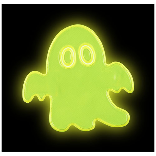 Naklejka odblaskowa duch, średnia Neonowy żółty 1PR04006 (4)
