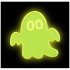 Naklejka odblaskowa duch, średnia Neonowy żółty 1PR04006 (4) thumbnail