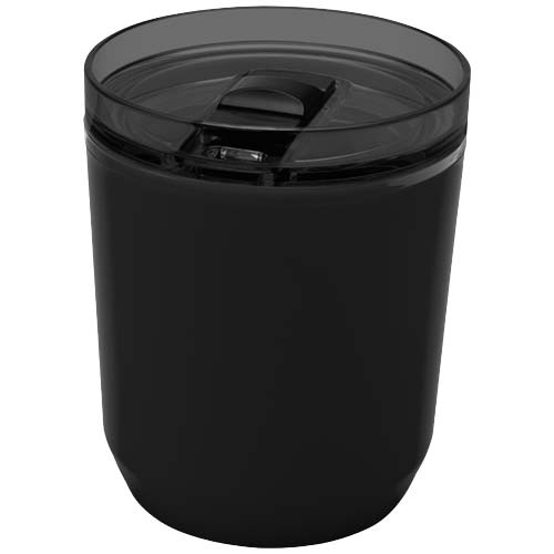 Hudson kubek z podwójnymi ściankami o pojemności 180 ml wykonany z tworzyw sztucznych pochodzących z recyklingu Czarny 10085290 (5)