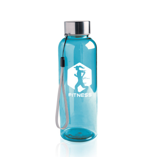 Butelka z tritanu 500 ml, stalowa nakrętka ze sznurkiem / Tritanbottle Jasnozielony IP37053043 (6)