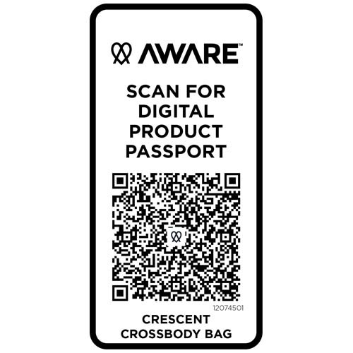 Crescent torba typu crossbody Aware™ z recyklingu o gramaturze 500 g/m² Biały 12074501 (4)